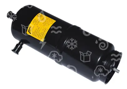 sběrač chladiva, 45 BAR,  1,8 l, vstup 10 mm ODS, výstup 10 mm, M8,